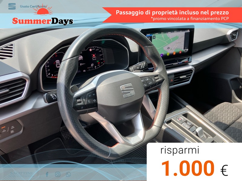 Seat Leon 1.5 tgi FR 130 CV DSG