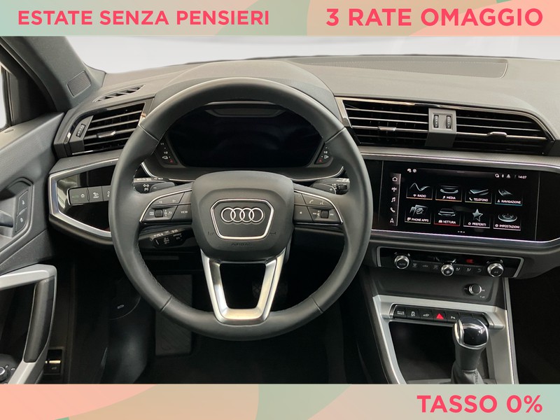 Audi Q3 sportback 45 1.4 tfsi e identity black s-tronic