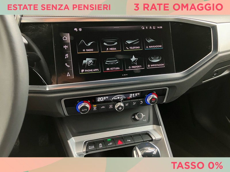 Audi Q3 sportback 45 1.4 tfsi e identity black s-tronic
