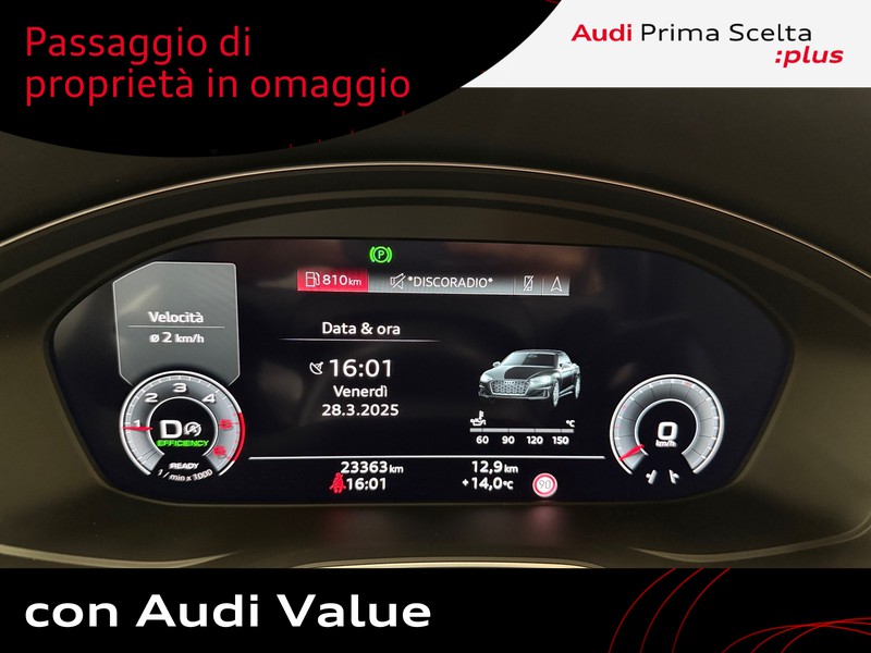 Audi A5 cabrio 40 2.0 tdi mhev s line edition quattro 204cv s-tronic
