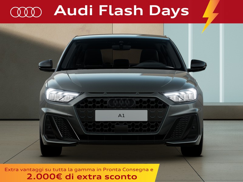 Audi A1 sportback 30 1.0 tfsi identity black 116cv s-tronic