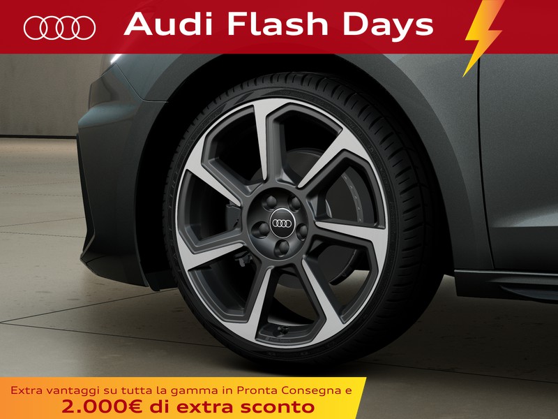 Audi A1 sportback 30 1.0 tfsi identity black 116cv s-tronic