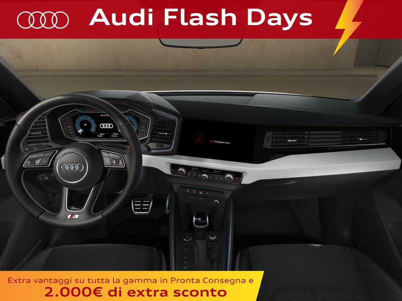 Audi A1 sportback 30 1.0 tfsi identity black 116cv s-tronic