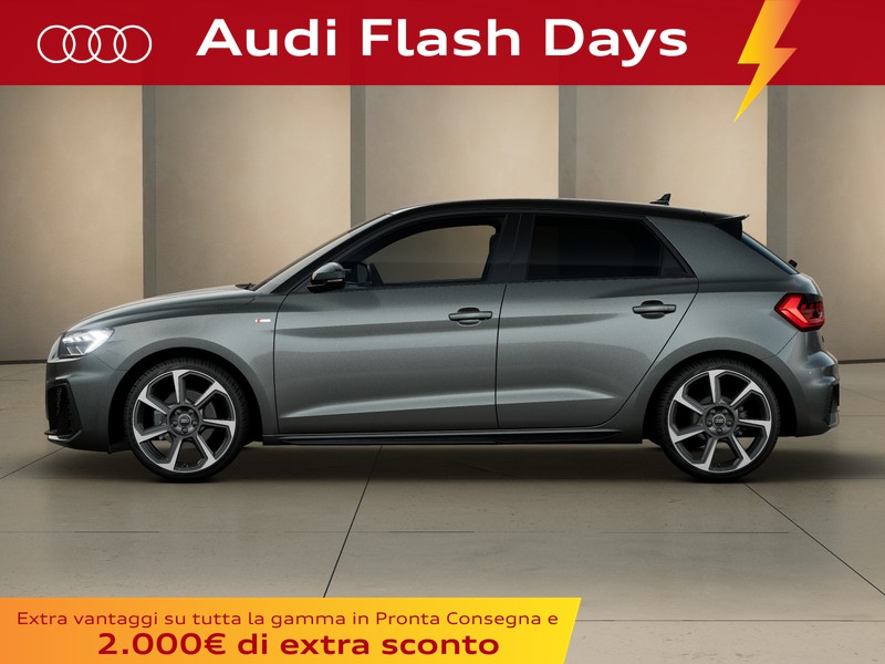 Audi A1 sportback 30 1.0 tfsi identity black 116cv s-tronic