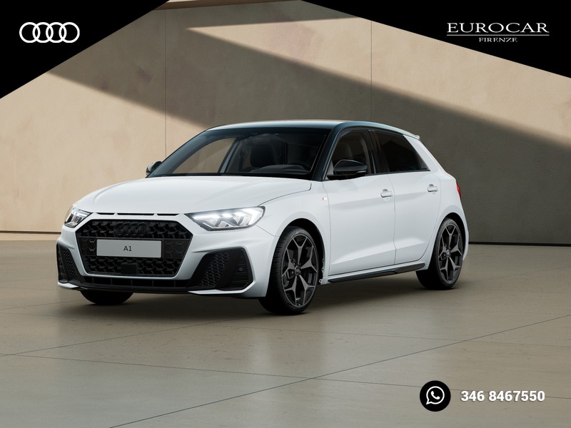 Audi A1 sportback 30 1.0 tfsi identity black 116cv s-tronic