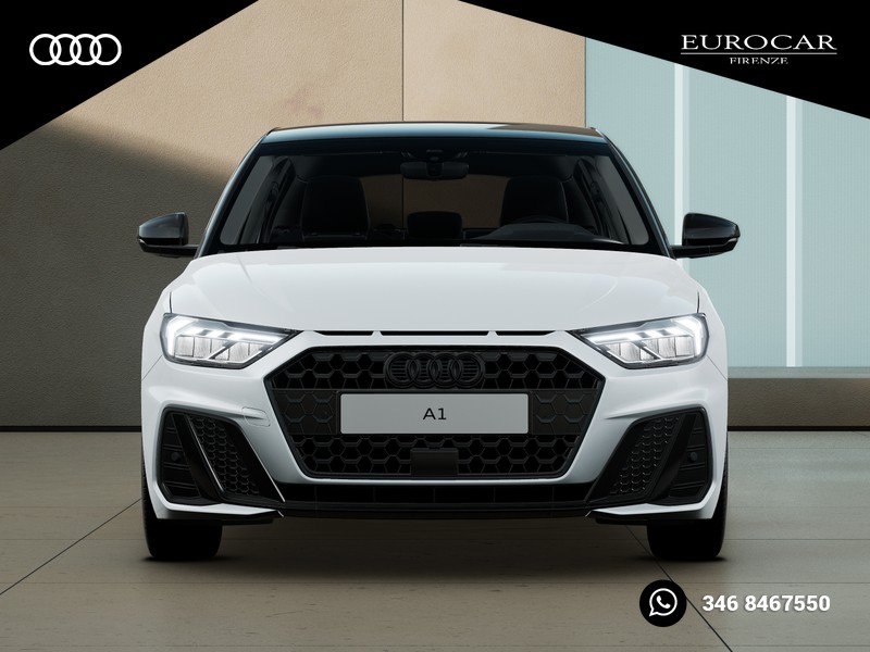 Audi A1 sportback 30 1.0 tfsi identity black 116cv s-tronic