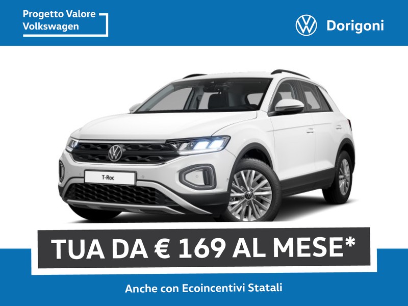 Volkswagen T-Roc 2.0 TDI 150 CV Life DSG prezzo, optional di serie,  consumi, foto 