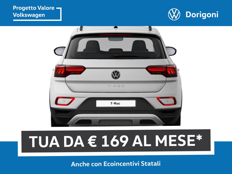 Volkswagen T-Roc 2.0 TDI 150 CV Life DSG prezzo, optional di serie,  consumi, foto 