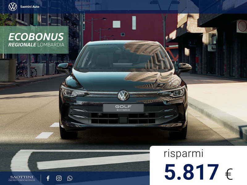 Volkswagen Golf eHybrid Edition Plus 1.5 TSI 204 CV DSG