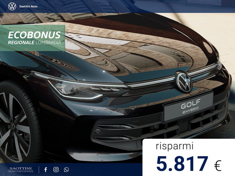 Volkswagen Golf eHybrid Edition Plus 1.5 TSI 204 CV DSG