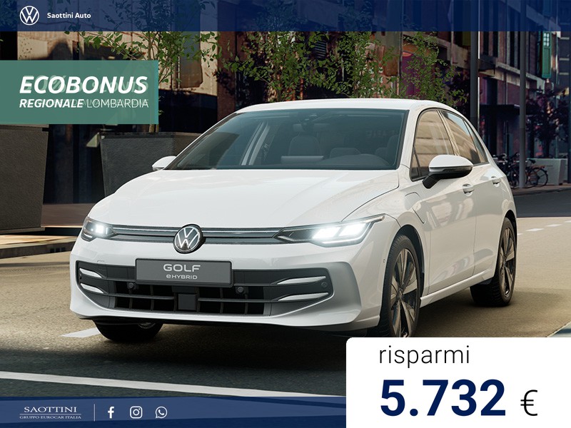 Volkswagen Golf eHybrid Edition Plus 1.5 TSI 204 CV DSG