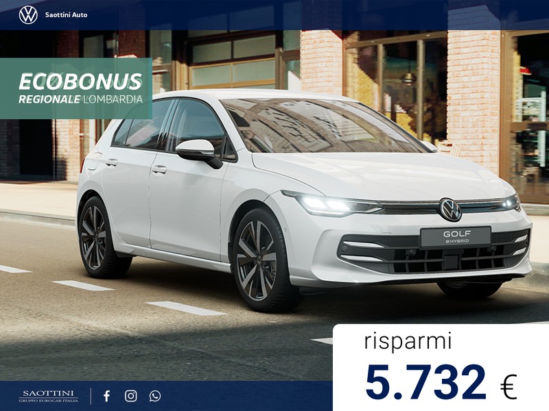 Volkswagen Golf eHybrid Edition Plus 1.5 TSI 204 CV DSG