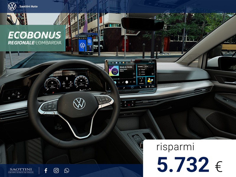 Volkswagen Golf eHybrid Edition Plus 1.5 TSI 204 CV DSG