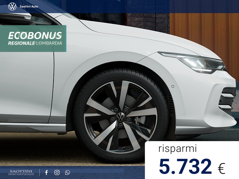 Volkswagen Golf eHybrid Edition Plus 1.5 TSI 204 CV DSG