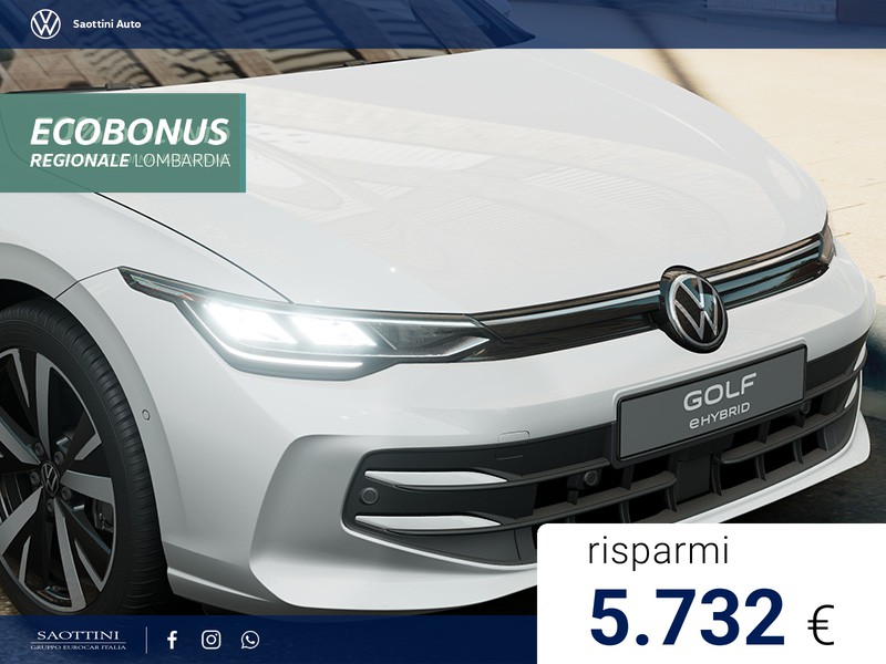Volkswagen Golf eHybrid Edition Plus 1.5 TSI 204 CV DSG