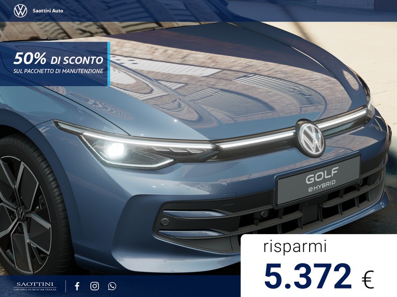 Volkswagen Golf eHybrid Edition Plus 1.5 TSI 204 CV DSG