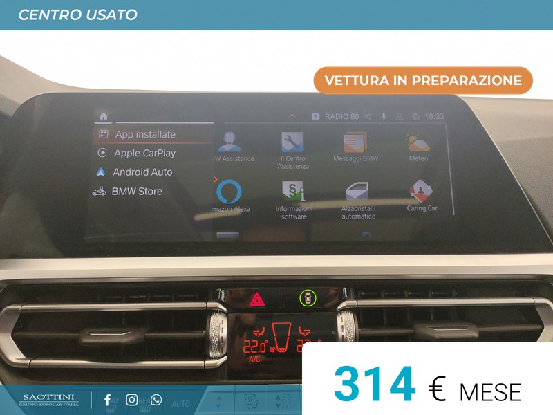 BMW Serie 3 320d Touring Xdrive Sport Auto - TETTO -