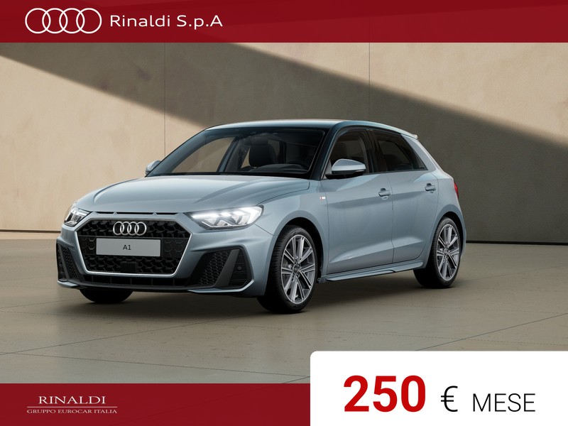 Audi A1 sportback 30 1.0 tfsi identity black 116cv