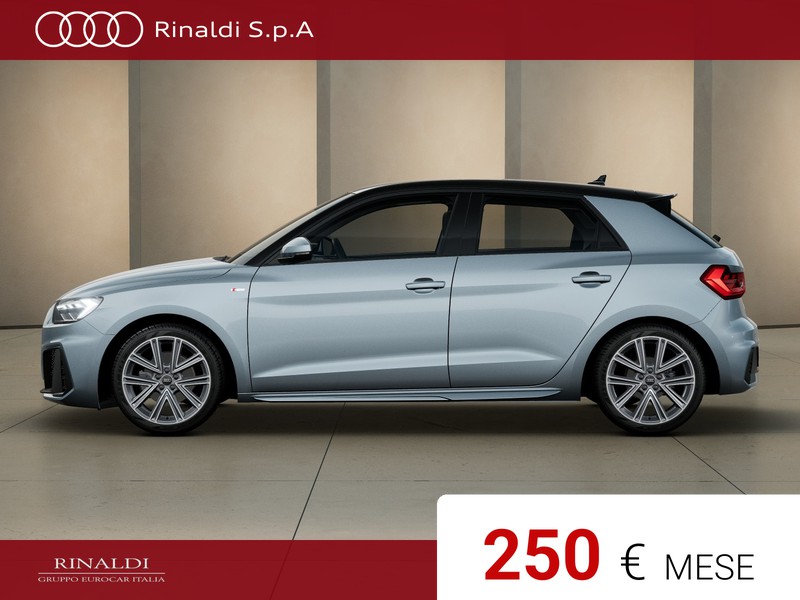 Audi A1 sportback 30 1.0 tfsi identity black 116cv
