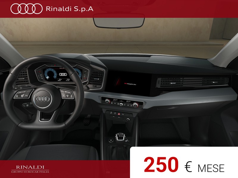 Audi A1 sportback 30 1.0 tfsi identity black 116cv