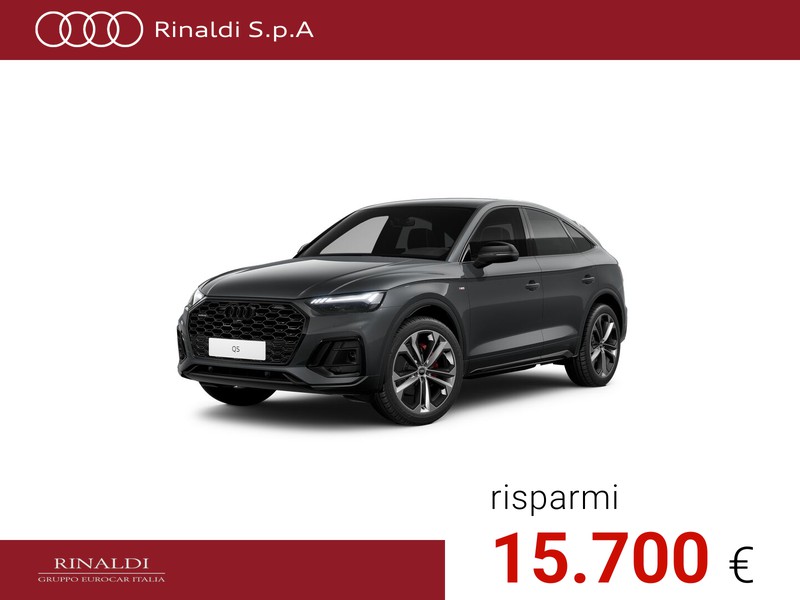 Audi Q5 sportback 40 2.0 tdi mhev 12v identity black quattro s-tronic