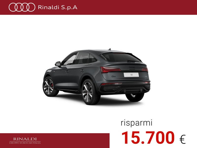 Audi Q5 sportback 40 2.0 tdi mhev 12v identity black quattro s-tronic