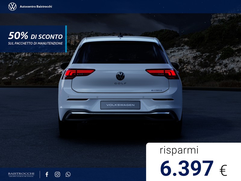 Volkswagen Golf eHybrid Style 1.5 TSI 204 CV DSG