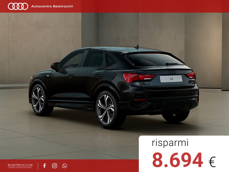 Audi Q3 Sportback Identity Black 40 TDI quattro S tronic
