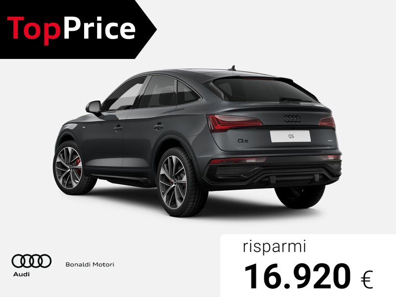 Audi Q5 sportback 40 2.0 tdi mhev 12v identity black quattro s-tronic