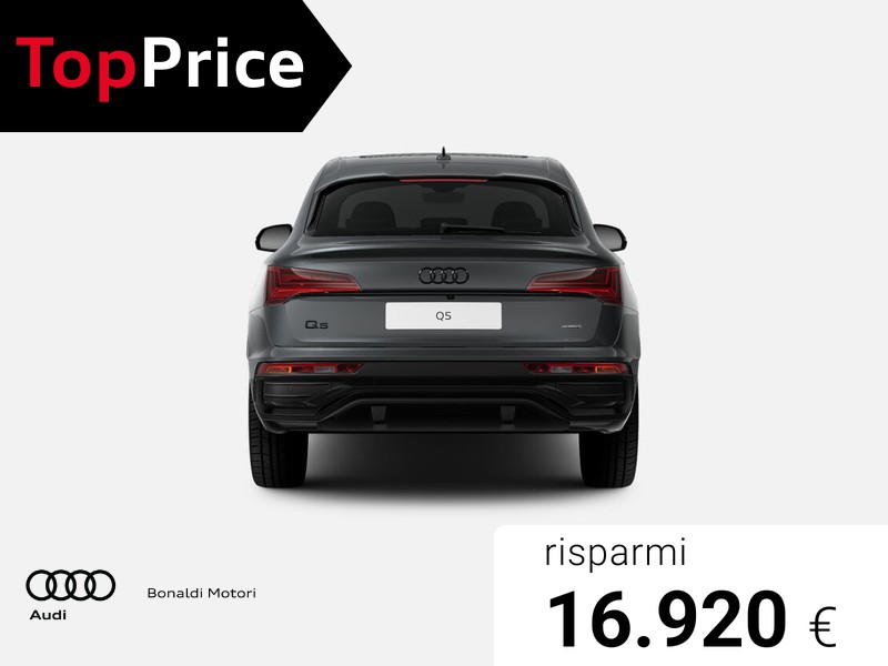 Audi Q5 sportback 40 2.0 tdi mhev 12v identity black quattro s-tronic