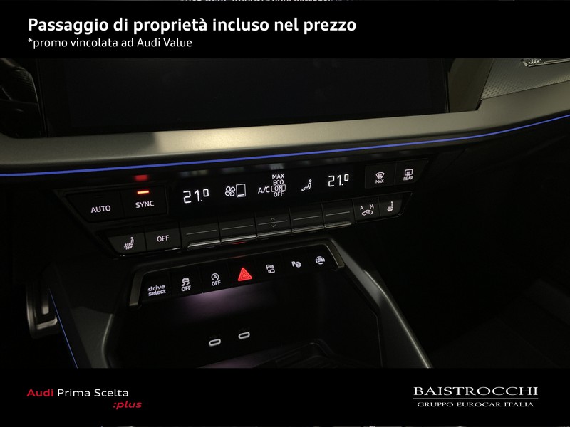 Audi A3 sportback 2.0 tdi s line edition 150cv s-tronic
