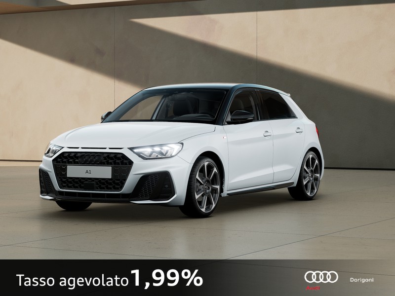 Audi A1 sportback 30 1.0 tfsi identity black 116cv s-tronic