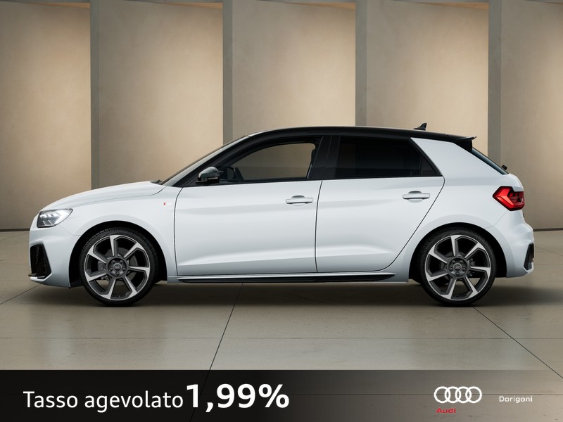 Audi A1 sportback 30 1.0 tfsi identity black 116cv s-tronic
