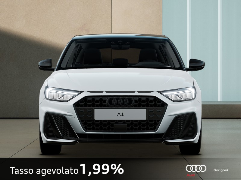 Audi A1 sportback 30 1.0 tfsi identity black 116cv s-tronic