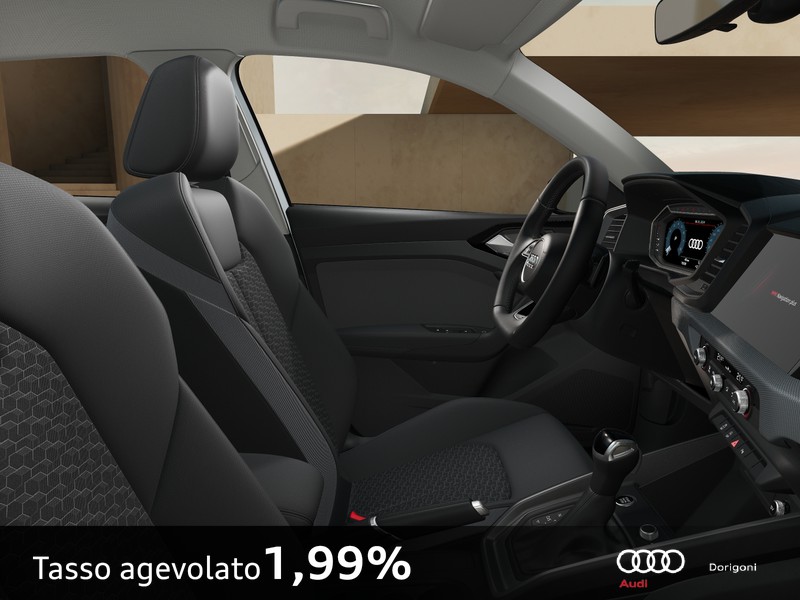 Audi A1 sportback 30 1.0 tfsi identity black 116cv s-tronic