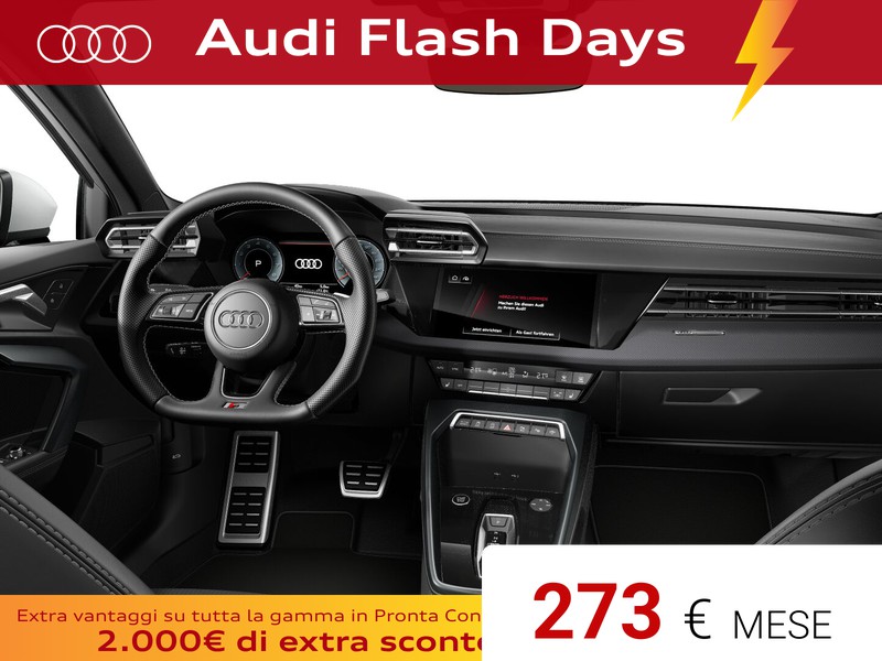 Audi A3 sportback 1.5 tfsi mhev s line edition 150cv s-tronic