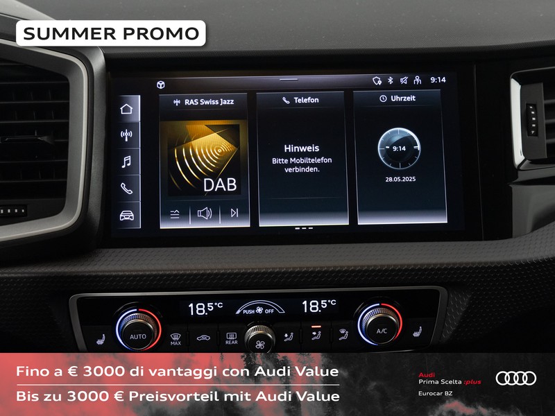 Audi A1 sportback 25 1.0 tfsi admired advanced s-tronic my20