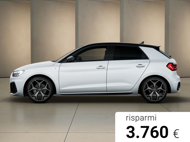 Audi A1 sportback 30 1.0 tfsi identity black 116cv s-tronic