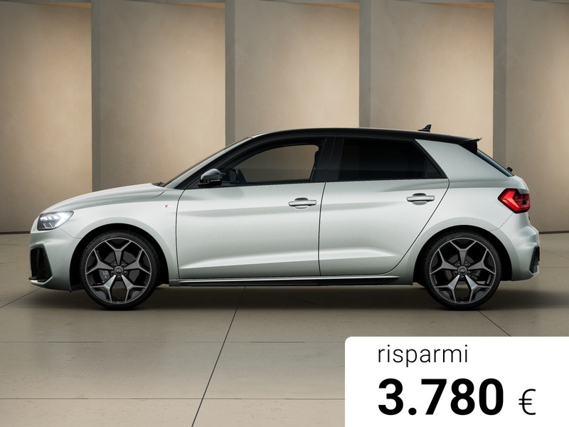 Audi A1 sportback 30 1.0 tfsi identity black 116cv s-tronic