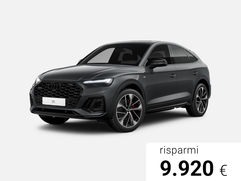 Audi Q5 sportback 40 2.0 tdi mhev 12v identity black quattro s-tronic