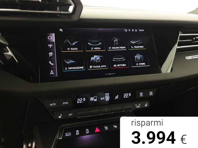 Audi A3 Sportback 35TFSI 150CV S tronic S line Edition